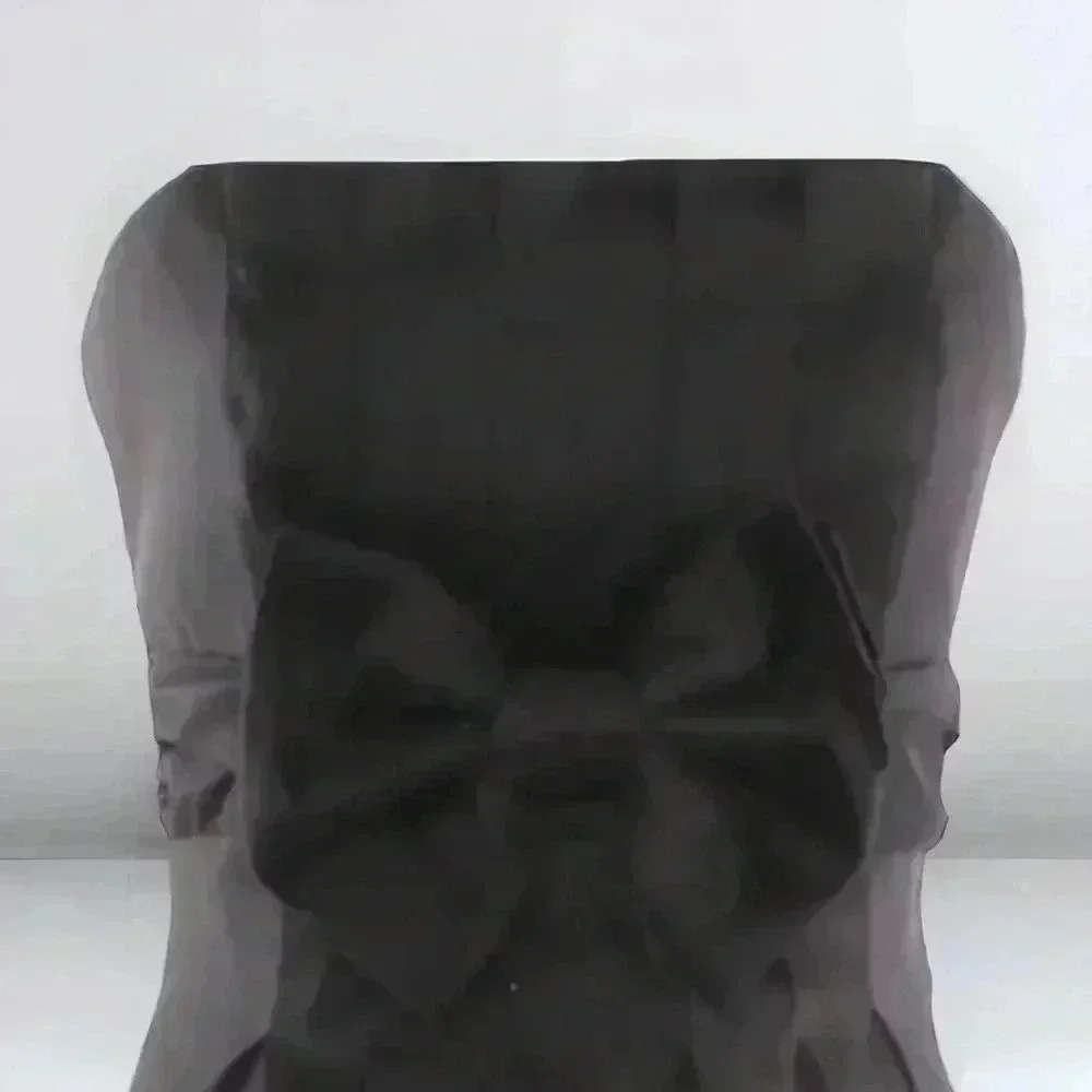 Jessica McClintock Size 6 Black Strapless Short Formal Dress With Front Bow. - Picture 2 of 7